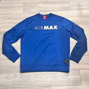 Nike Air Max Crewneck Sweater mens large in Blue Pullover